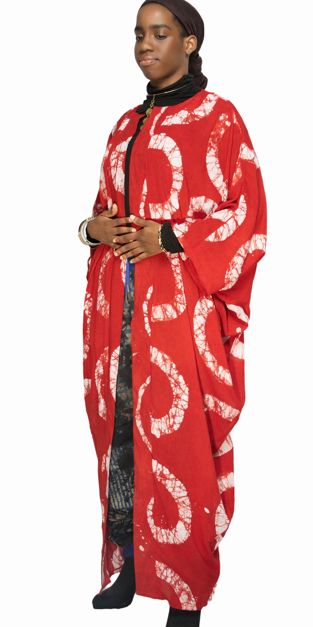 Custom Made Red and White Kimono