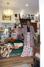 White Floral Wrap Skirt