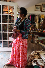 Pink and Red Wrap Skirt - Handmade Sustainable Fashion