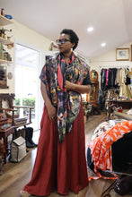 Maroon satin wrap skirt