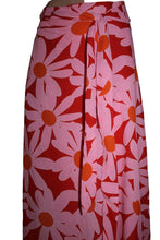 Pink and Red Wrap Skirt - Handmade Sustainable Fashion