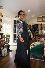 Black Floral Wrap Skirt - Handmade Sustainable Fashion