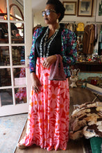 Pink and Red Wrap Skirt - Handmade Sustainable Fashion